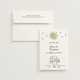 "Amore Mio" - Save the Dates in Nero by Helena Vitto - Save the Date with Envelope