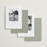 "Court" - Save the Dates in Leaf by Kate Ahn - Back of Card Options