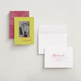 "Maximalist Poppies" - Save the Dates in Flamingo by Morgan Kendall - Assembled