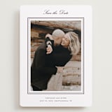 "Engraved names" - Save the Dates in Burgundy by Stacey Meacham - Front