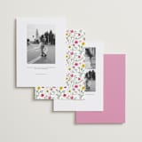 "Wildflower Wreath" - Save the Dates in Peony by Yaling Hou Suzuki - Back of Card Options