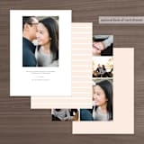 "rose-colored glasses" - Save the Dates in Rose by Sarah Curry - Back of Card Options