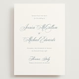 "Empire" - Save the Dates in Dusty Blue by Jennifer Postorino - Front