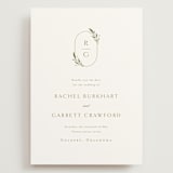 "Soft Sprigs" - Save the Dates in Champagne by Jennifer Postorino - Front