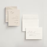 "Corner" - Save the Dates in Linen by Kelly Schmidt - Assembled