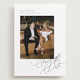 "Side Swept" - Save the Dates in Pearl by Melanie Kosuge - Front