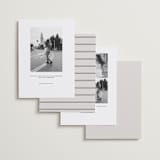 "Shimmer" - Save the Dates in Linen by Nicole Walsh - Back of Card Options