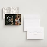 "Sentimental Script" - Save the Dates in Cotton by Susan Zinader - Assembled