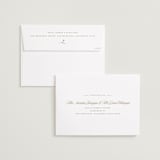 "Sentimental Script" - Save the Dates in Cotton by Susan Zinader - FREE Recipient Addressing