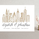 "Skyline - New York City" - Save the Dates in Gold Coast by Abby Munn - Front