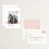 "Sealed with a Kiss" - Save the Dates in Blush by Hudson meet Rose - Assembled