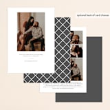 "Script Frame" - Save the Dates in Vanilla by Chasity Smith - Back of Card Options