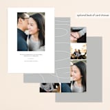"Sublime" - Save the Dates in Veil by Laura Condouris - Back of Card Options