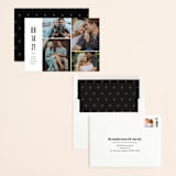 "Modern Grid" - Save the Dates in fog by Jessica Ogden - Assembled