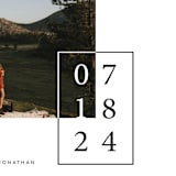 "Folio" - Save the Dates in Noir by lulu and isabelle - Detail