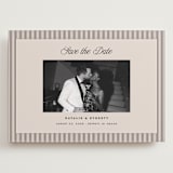 "Linea" - Save the Dates in Noir by Pixel and Hank - Front
