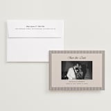 "Linea" - Save the Dates in Noir by Pixel and Hank - Save the Date with Envelope