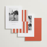 "Poster" - Save the Dates in Sunset by Rachel Cassel - Back of Card Options