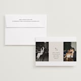 "Parker" - Save the Dates in Dove by Olivia Kanaley Inman - Save the Date with Envelope
