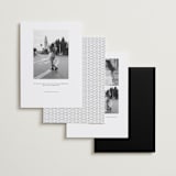 "Filmstrip" - Save the Dates in Onyx by Sarah Mraz - Back of Card Options