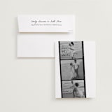 "Filmstrip" - Save the Dates in Onyx by Sarah Mraz - Save the Date with Envelope
