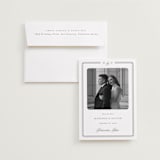 "Lines" - Save the Dates in Cobblestone by Emily Betts - Save the Date with Envelope