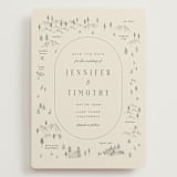 "Tahoe Lake" - Save the Dates in Cream by Sherley Ferreira - Front