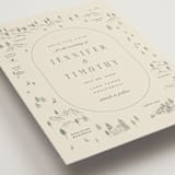 "Tahoe Lake" - Save the Dates in Cream by Sherley Ferreira - Detail