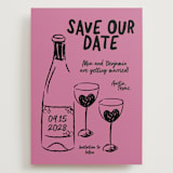 "Heart of Glass" - Save the Dates in Pretty in Pink by Helena Vitto - Front