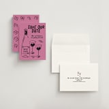 "Heart of Glass" - Save the Dates in Pretty in Pink by Helena Vitto - Assembled