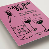 "Heart of Glass" - Save the Dates in Pretty in Pink by Helena Vitto - Detail