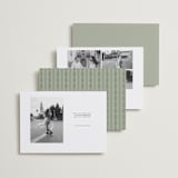 "Court" - Save the Dates in Leaf by Kate Ahn - Back of Card Options