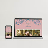 "Santa Catalina" - Save the Dates in Marseille Blue by Ani Somi - FREE Wedding Website