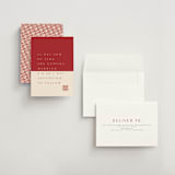 "two toned" - Save the Dates in Poppy by Deborah Chou - Assembled