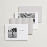 "Pierre" - Save the Dates in Dove by Robert and Stella - Back of Card Options