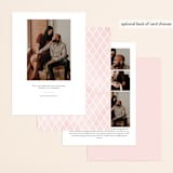 "beautifully painted" - Save the Dates in Blush by Qing Ji - Back of Card Options
