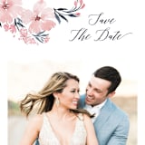 "beautifully painted" - Save the Dates in Blush by Qing Ji - Detail