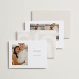 "Memories will be made" - Save the Dates in Champagne by Blustery August - Back of Card Options