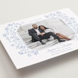 "Framed Florals" - Save the Dates in Sky by Robert and Stella - Detail