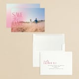 "Wheat Field" - Save the Dates in Magenta by Anna Elder - Assembled