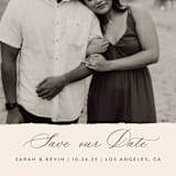 "Wedding Day" - Save the Dates in Almond by Vanessa Doyle - Detail
