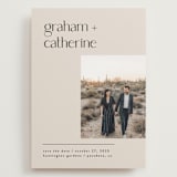 "Modern lines" - Save the Dates in Natural by Leah Ragain - Front