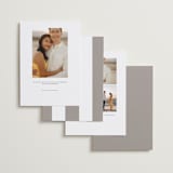 "Faded" - Save the Dates in Powder by Megan Davis - Back of Card Options