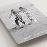 "Faded" - Save the Dates in Powder by Megan Davis - Detail