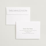 "Faded" - Save the Dates in Powder by Megan Davis - FREE Recipient Addressing