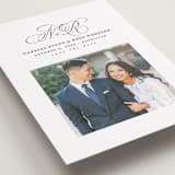 "Elegant Initials" - Save the Dates in Newspaper by Lea Delaveris - Detail