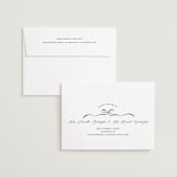 "Parisian ribbon" - Save the Dates in French Blue by Sarah Knight - FREE Recipient Addressing
