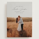"Simple Names" - Save the Dates in Onyx by Emily Betts - Front