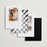 "Simple Names" - Save the Dates in Onyx by Emily Betts - Back of Card Options