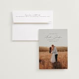 "Simple Names" - Save the Dates in Onyx by Emily Betts - Save the Date with Envelope